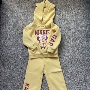 GAP Yellow Minnie Mouse Kids Matching Set